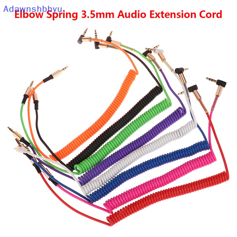 Adhyu El Spring 3.5mm Audio Extension Cord Kabel Headphone Speaker Extender Cord ID