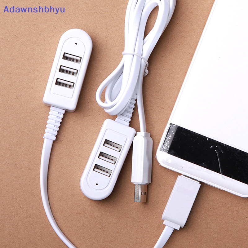 Adhyu Stop Kontak Hub Mini Usb 2.0 Pola Splitter Adapter 3port Soket Kabel High Speed ID