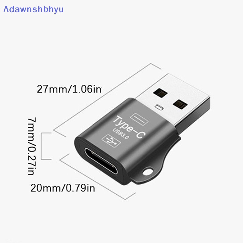 Adhyu 1pc OTG Tipe C To Micro USB Cable Converter Tipe C To USB 3.0 OTG Adapter ID