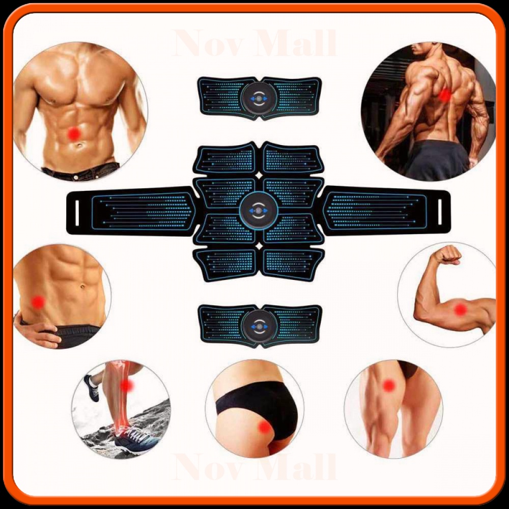 Alat Stimulator Terapi EMS Otot Six Pack ABS Abdominal Muscle MU583