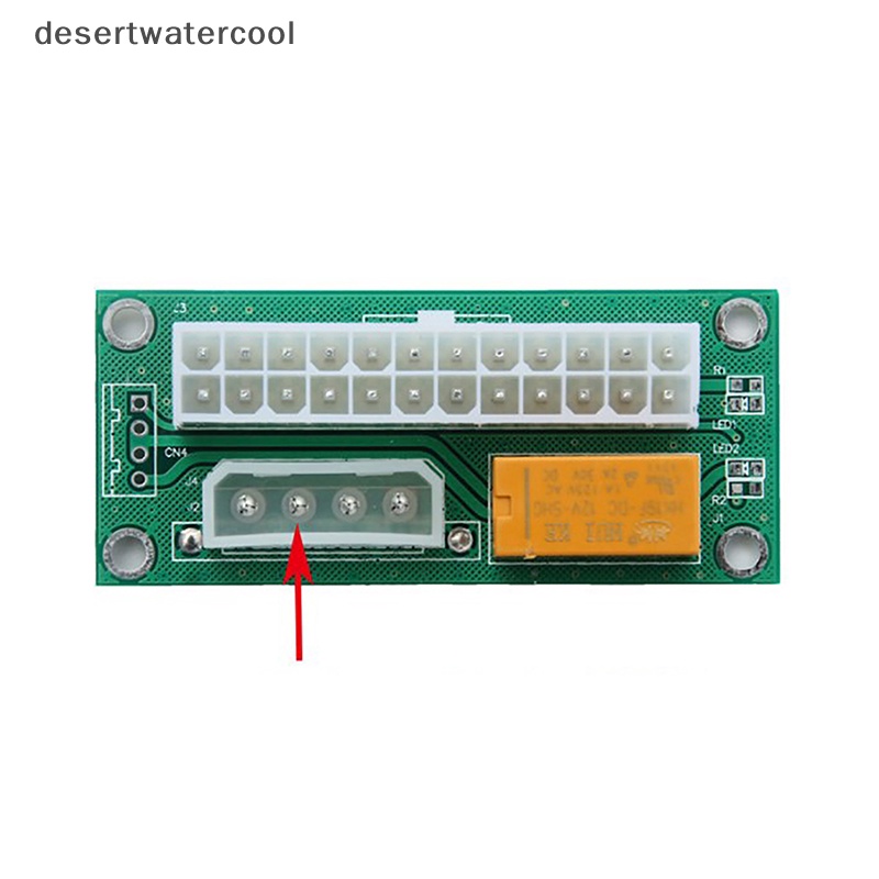 Deid 1pcs PC Desktop ATX 24-Pin Dual PSU Power Synchronous Start Extender Cable Card Adapter Untuk Mesin Penambang BTC Martijn