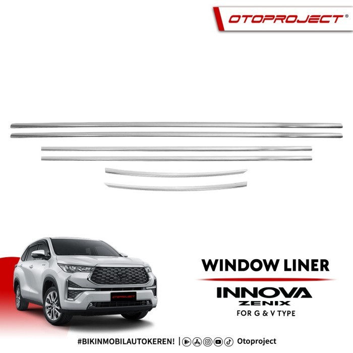 Otoproject Window Liner Stainless Innova Zenix 2023