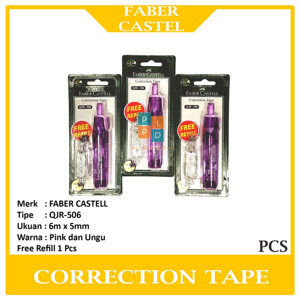

FABER -CASTELL - Tipe X Kertas QJR-506 Correction Tape - Per Pcs