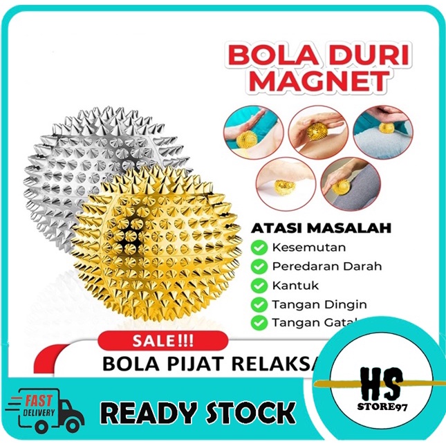[BISA COD] Alat Terapi Kesehatan Bola Duri Magnet Kecil Untuk Terapi Stroke Tangan