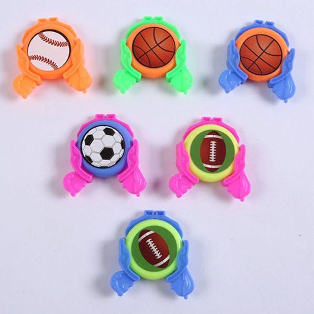 Needway Mainan Mini Launchers Ball Ejection Mini Color Flying Disc Football Launcher Untuk Mainan Luar Ruangan