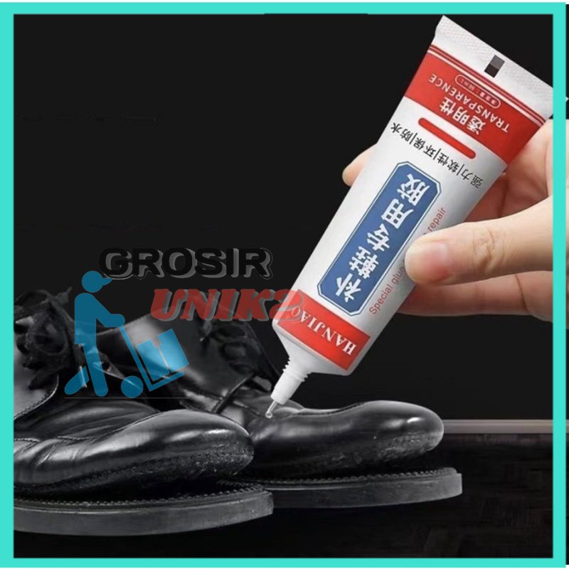 Lem Sandal Sepatu Lengket Kuat Lim 50-60ml Waterproof Anti Air Perekat Nambal Tanpa Bekas GROSIR UNIK