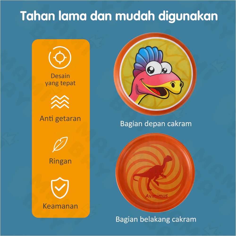 Mamibayi mainan anak lembut PU frisbee mainan luar ruangan lempar tangkap/flying disk game outdoor