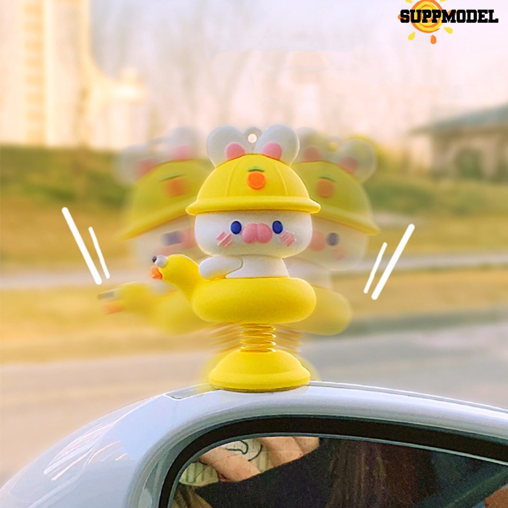 [SM]Shaking Ornamen Mobil Lucu Kartun Hewan Desain Musim Semi Dekorasi Interior Mobil Lucu Kreatif Hadiah Desktop Ornamen Hadiah Ulang Tahun