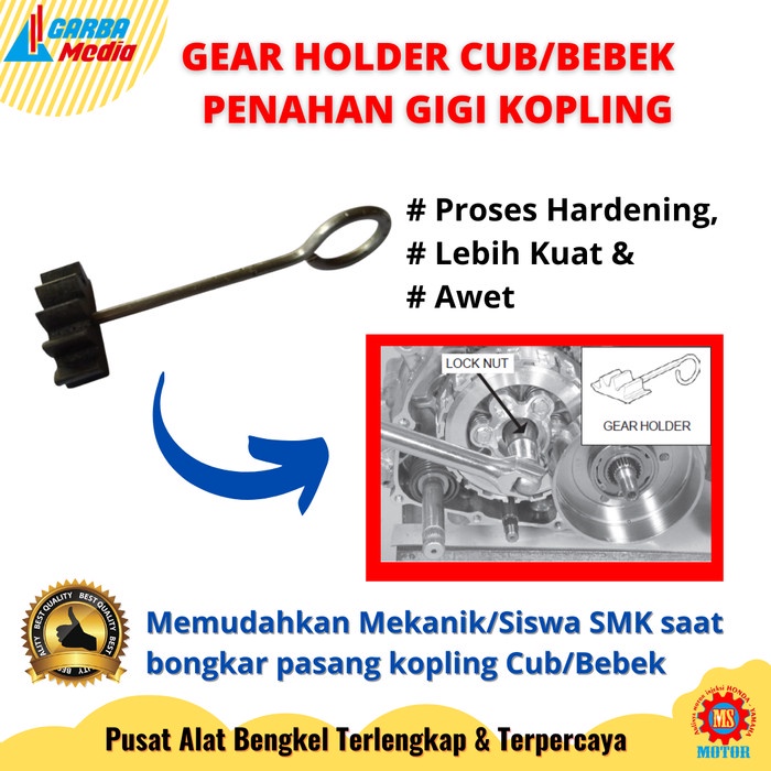 Gear Holder Alat Penahan Kopling Motor Bebek / Cub Standar