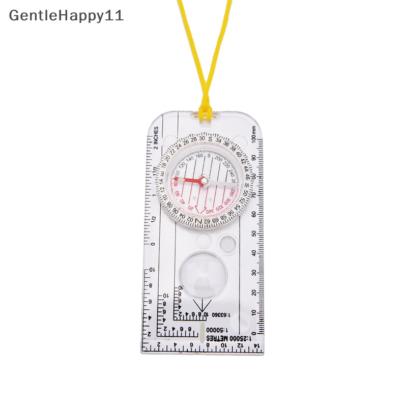 Gentlehappy Magnifying Compass Army Pramuka Hiking Camping Boag Map Membaca Orienteering id