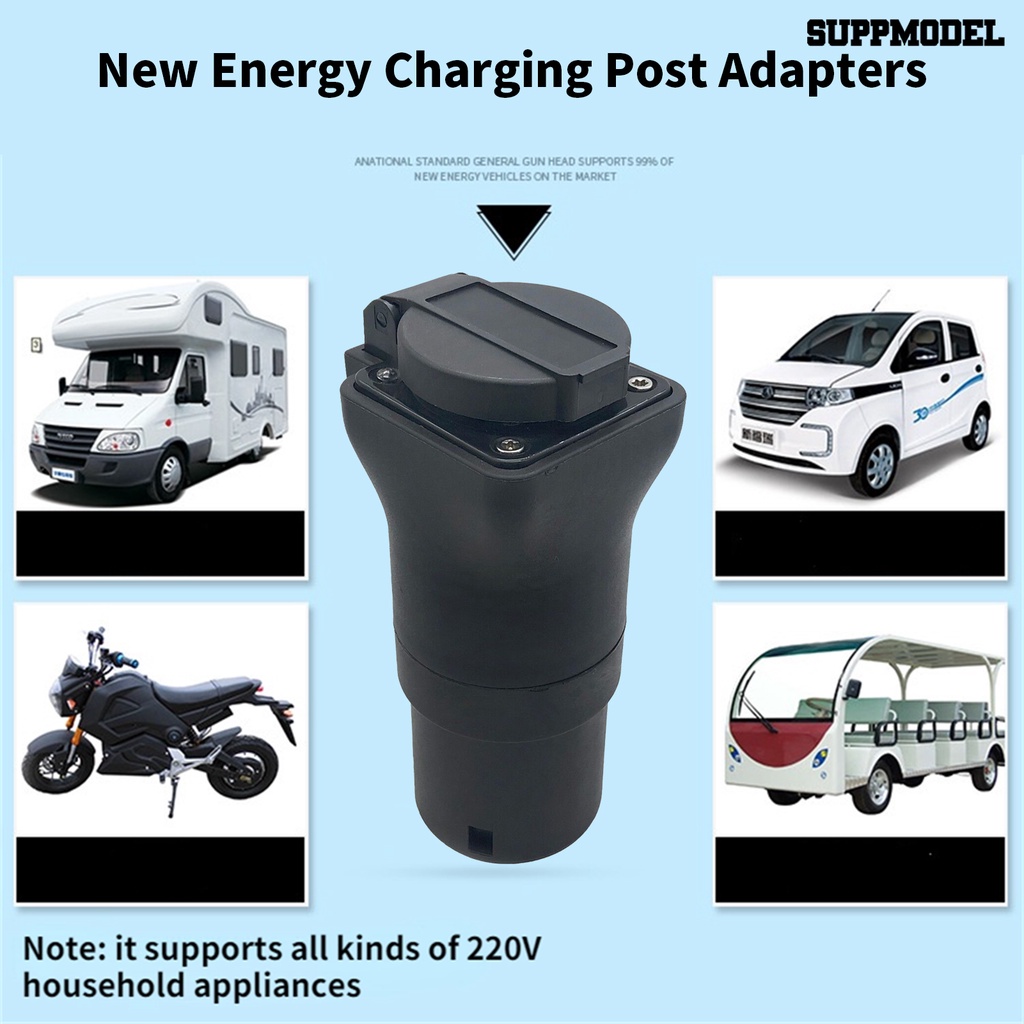 [SM]Charging Konektor 16A /220V Adaptor Cas Kendaraan Elektrik Plug US Tahan UV Untuk Mobil