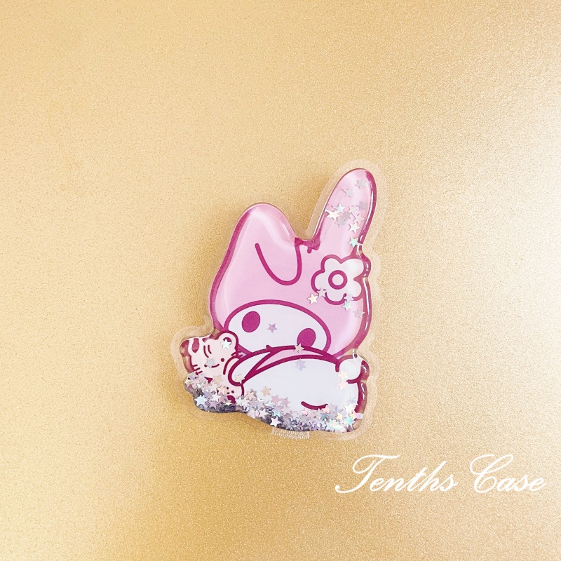 Pasir Apung Kartun Kitten And Puppy Mobile Phone Holder Telescopic Desktop Lazy Ring Buckle Airbag Bracket INS Simple Phone Holder Untuk IPhone Android Phone Case