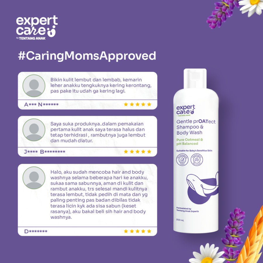 Expert Care - Gentle Shampoo &amp; Body Wash Kulit Sensitif &amp; Normal 250mL