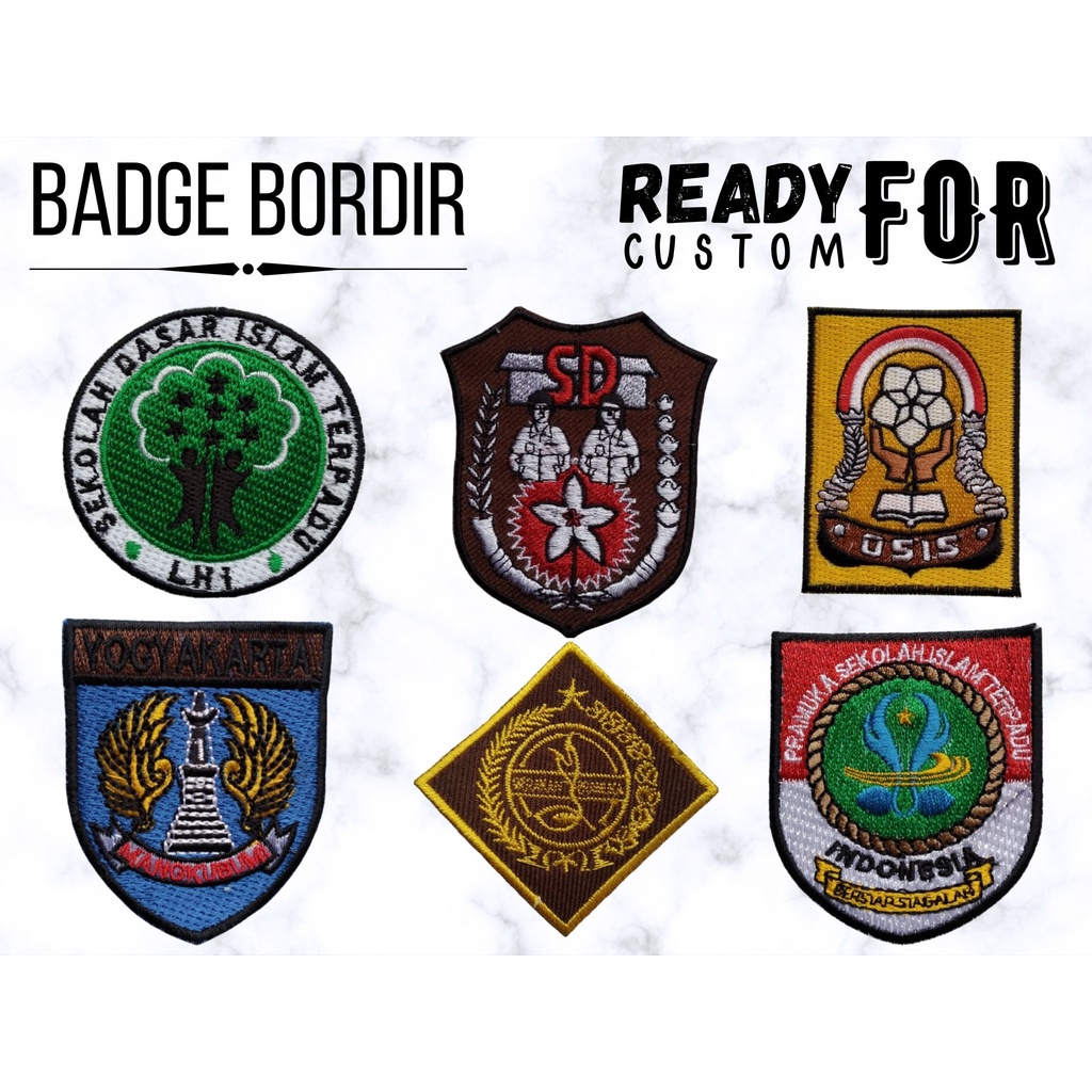 Bordir bordir|bordir custom|badge custom|logo|bordir nama|custom|nama|bordir tempel| sudah menggunak