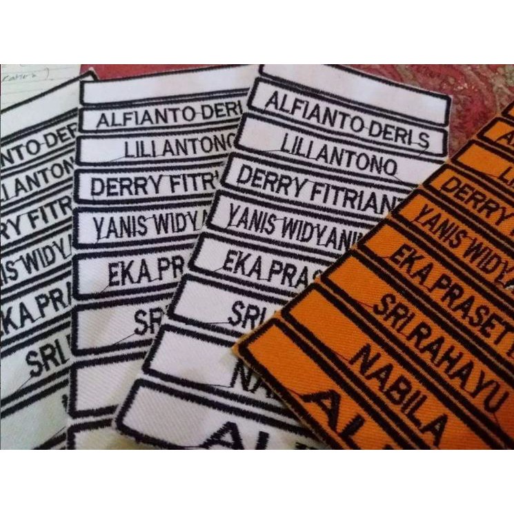 

Bordir Badge Papan Nama Bordirbisa pesan satuan
