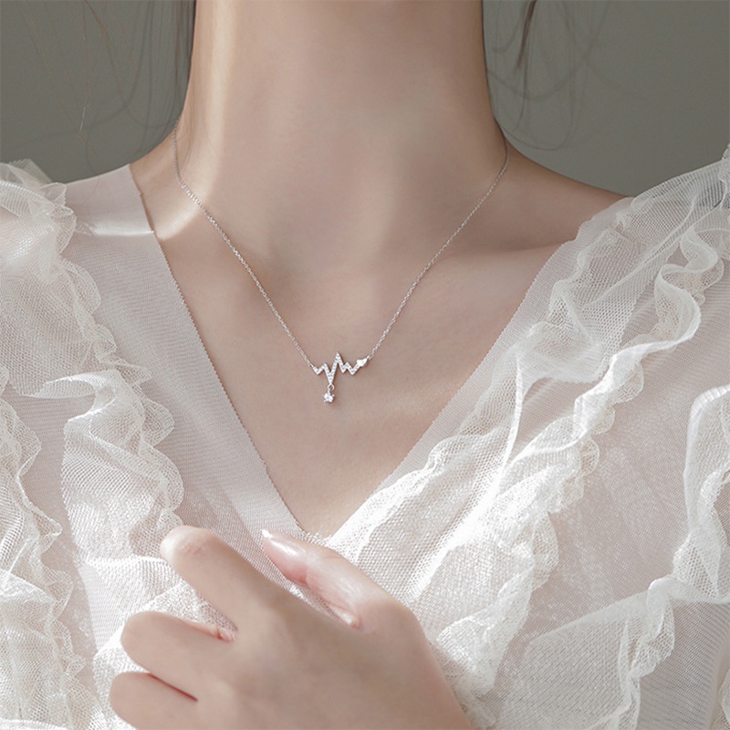 Kalung Geometris Zircon Fashion Alloy Untuk Wanita