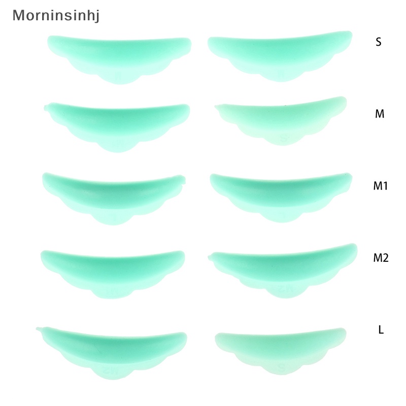 Mornin 5pasang Lash Lift Lifg Curlers Curl Silicone Shields Pads Multicolor Reusable id