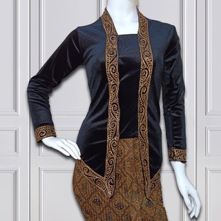 Kebaya dan Sorjan ((COD)) Gratis Ongkir/ Promo Atasan Kebaya Bludru Kutubaru Stick/ Baju Wisuda/ Kon