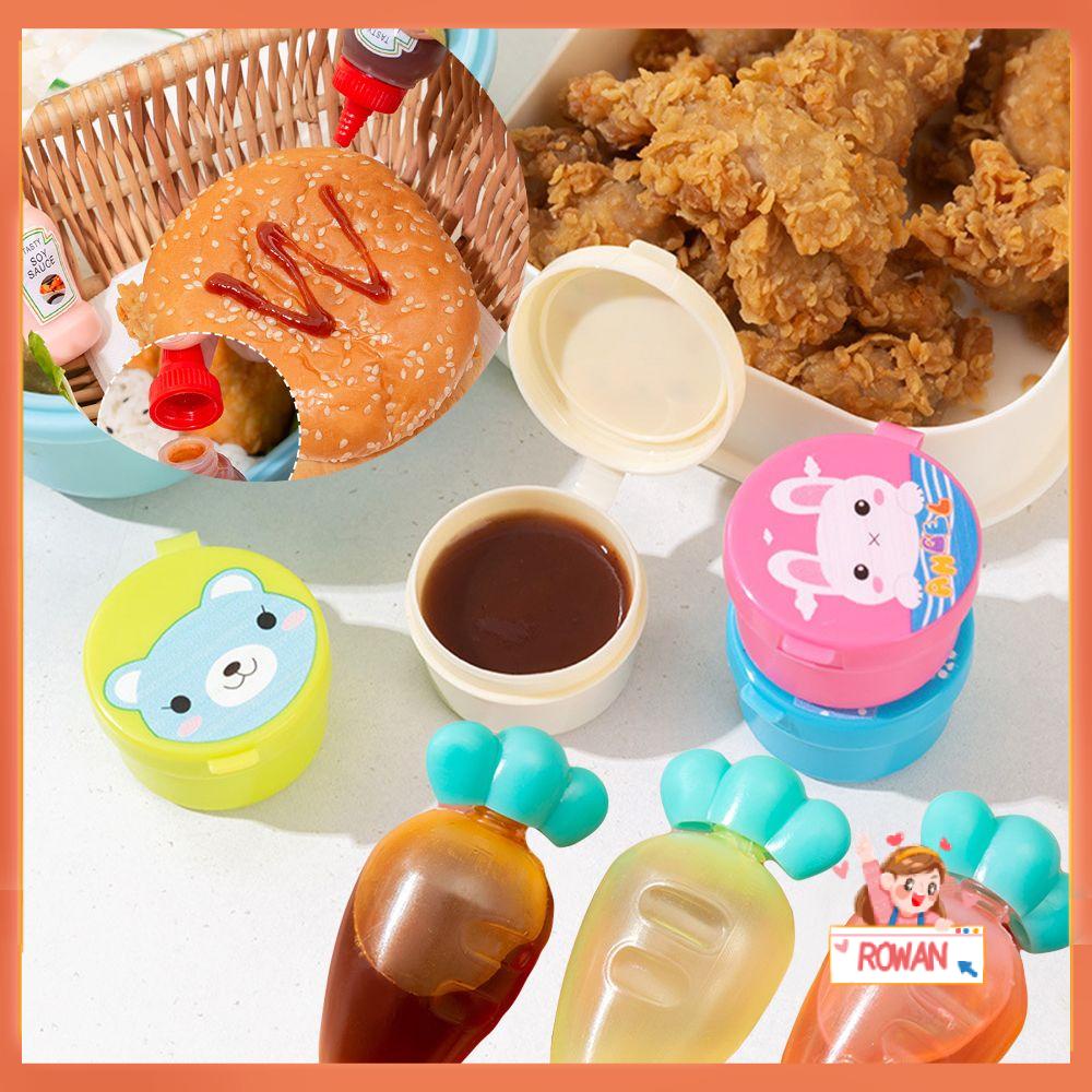R-FLOWER Botol Remas Mini Portable Tempat Penyimpanan Bumbu Toples Aksesori Wadah Saus Saos