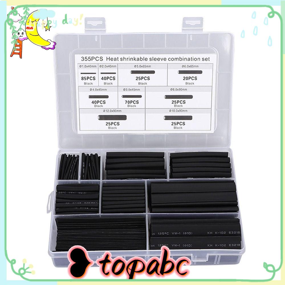 TOP 355pcs Heat Shrink Tubing Glue Tube Anti Air Industri Heat-Shrink Tubing Rasio 3:1