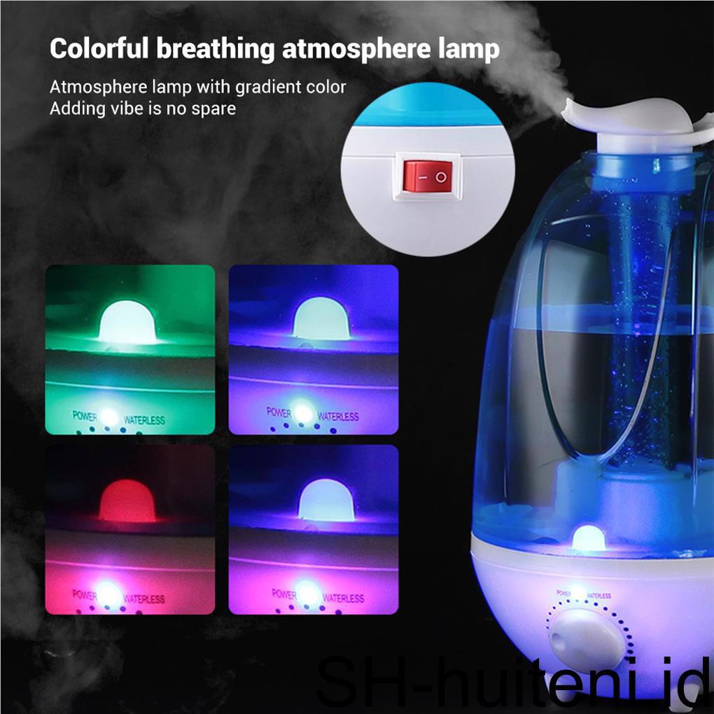 4l Ultrasonic Air Humidifier Desktop Double Spray Aroma Pelembab Penjernih Udara Dengan Lampu LED Humidifier Untuk Rumah Diffuser Mist