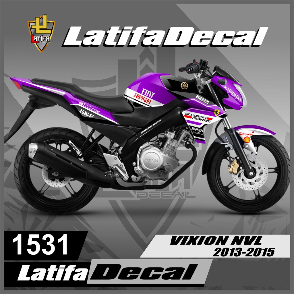 (COD) sticker  - Aksesoris Sepeda Motor Decal Vixion NVL 2013-2015 Full Body Stiker Skotlet  Vixion 
