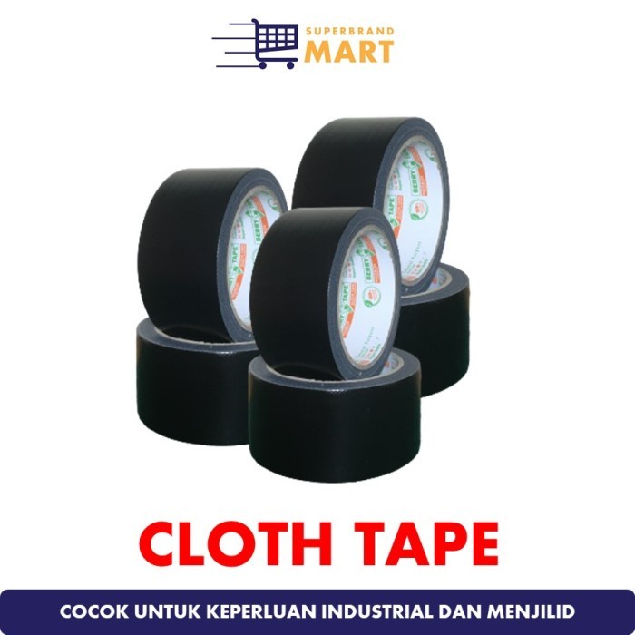 

Isolasi Lakban Hitam Isolatip Hitam Besar Super 48mm 2 Inch Cloth Tape - 36 mm - 1.5inch