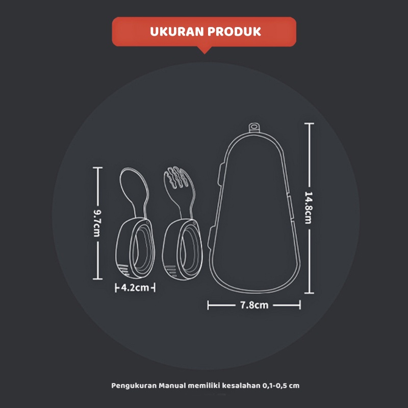 olla  Sendok Anak Stainless Steel SUS316 - Training Spoon Baby Spoon BLW - Sendok Belajar Makan Bayi - Sendok Mpasi Bayi Silik