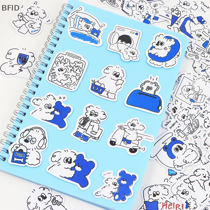 [BFID] 60pcs Stiker Anjing Lucu Kawaii Vintage Untuk DIY Kamar Tidur Anak Notebook Bagasi Motor Laptop Kulkas Decals Graffiti [ID]