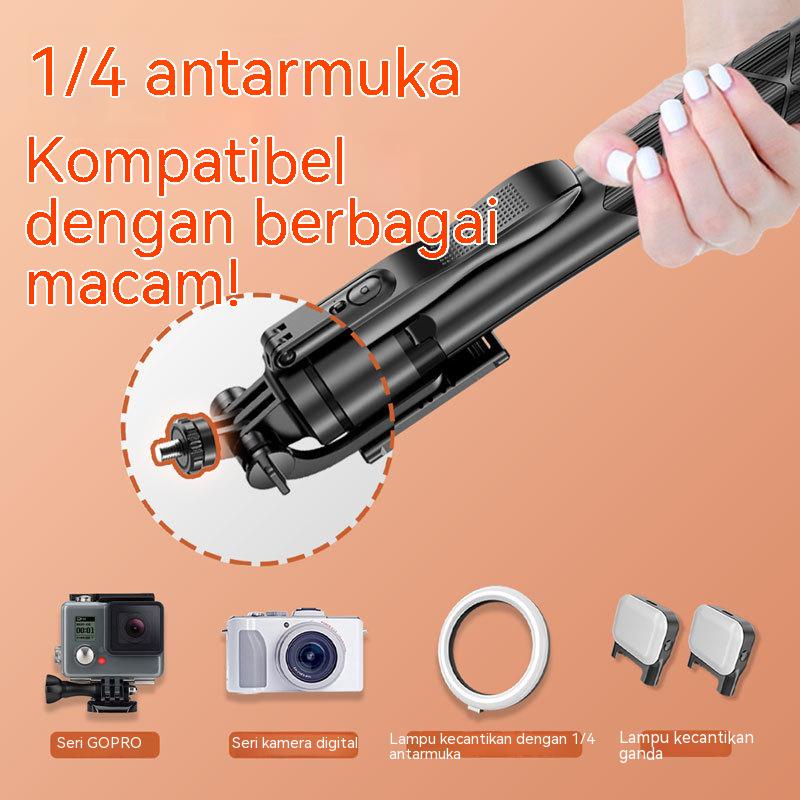 L16 Tripod Bluetooth Selfie Stick Remote Tripod HP Kamera DSLR Tongsis 1530MM dengan 1/4 Adaptor