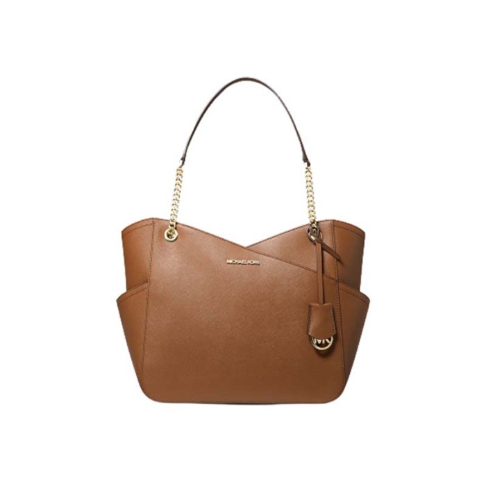 Tas Wanita Cewek Perempuan MK Jet Set Large X-Chain Shoulder Tote Bag - Luggage 100% ORIGINAL