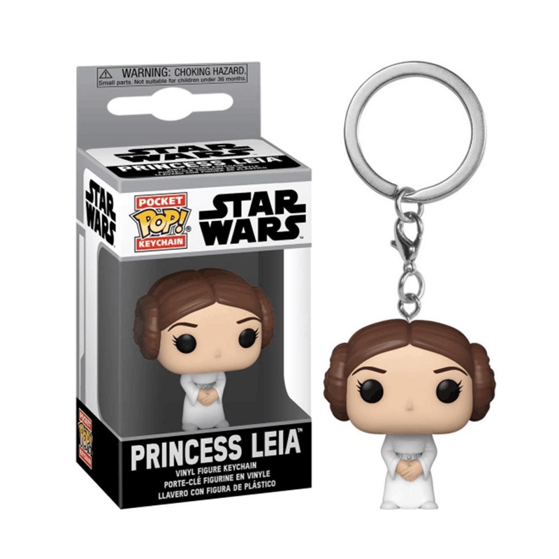 Funko POP Star Wars Darth Vader Gantungan Kunci Liontin Yoda Mandalorian Stormtrooper Model Boneka Action Figure Key Ring Minifigure