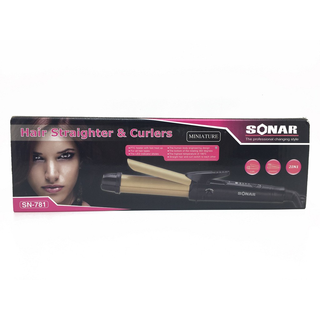 Catok Rambut 2in 1 Sonar SN-781