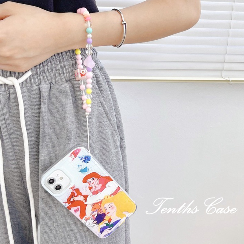 Kompatibel Dengan Samsung A14 A34 A54 A04 A04s A23 A53 A13 A03 A03s A12 A22 A32 A52 A50 A50s A30sAngel Eye Princesses Phone Case Dengan Lanyard