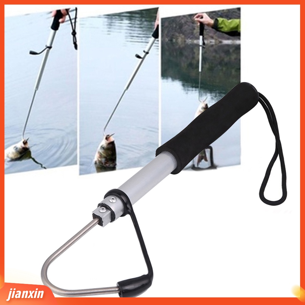 (In Stock) Outdoor Tackle Telescopic Gaff Sea Fishing Hook Diasah Stainless Alat Ikan