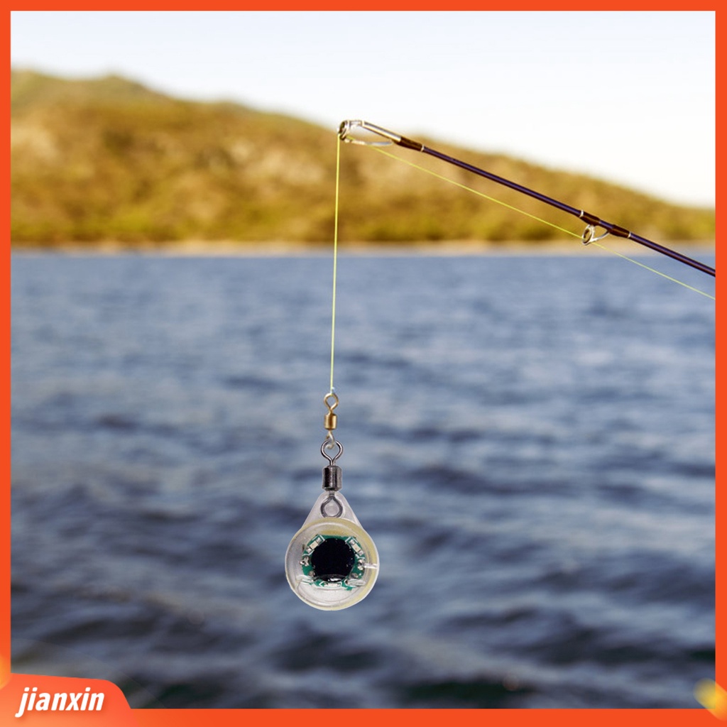 (In Stock) Lampu Ikan Bawah Air Tahan Air Tiga Warna LED Fish Eye Shape Lure Light Untuk Memancing