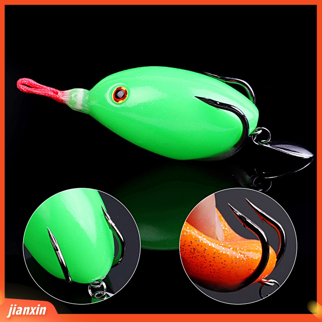 (In Stock) 6cm /13g Umpan Umpan Ikan Penembus Kuat Tajam Hidup Bionic Bentuk Kodok Ikan Lembut Umpan Buatan Fishing Tackle