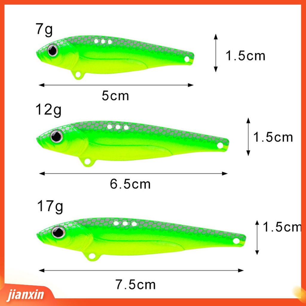 (In Stock) Umpan Pancing Laser VIB Metal Tembakan Panjang Bass Swimbait Untuk Memancing