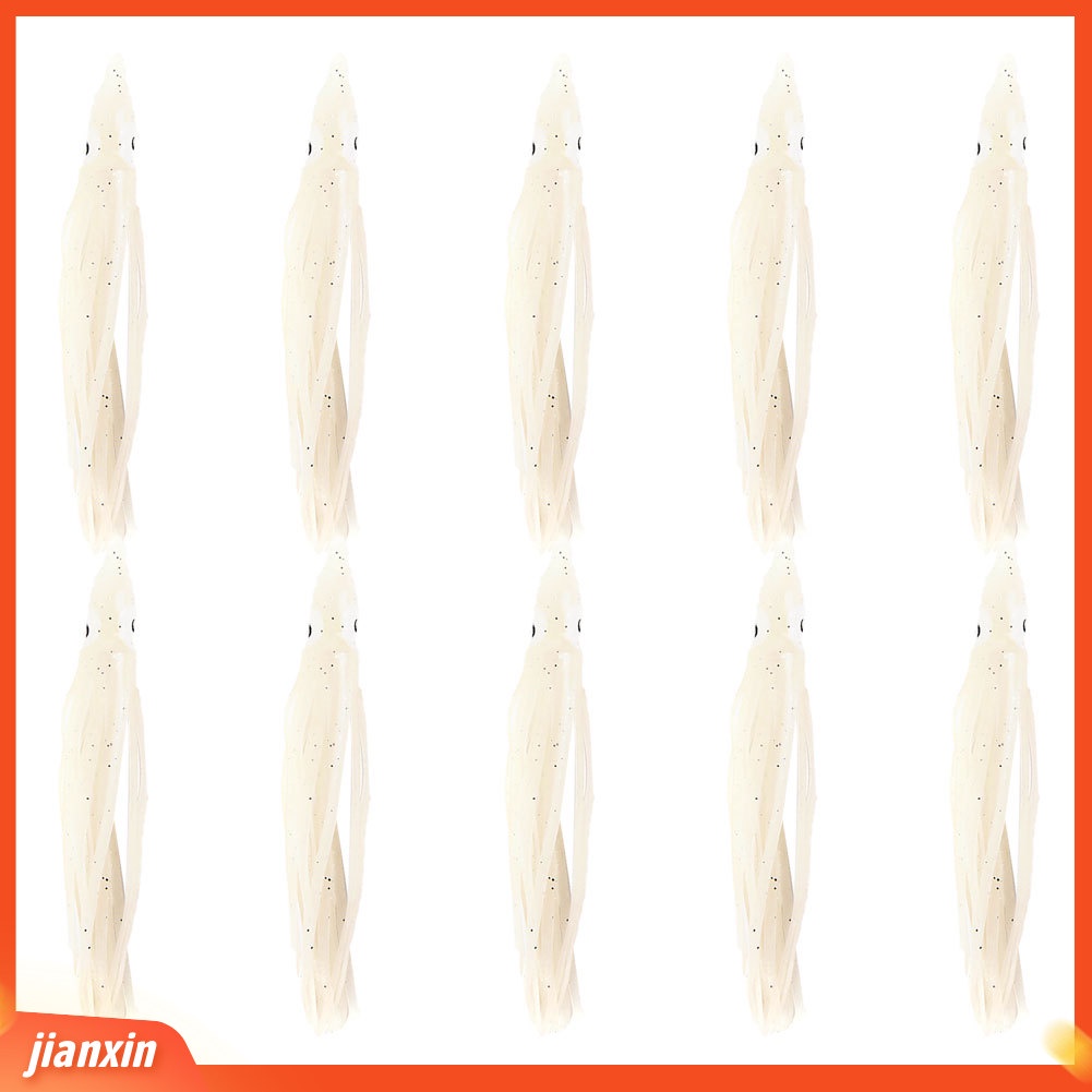(In Stock) 10 Pcs 9 cm Memancing Buatan Cumi Gurita Umpan Lembut Umpan Tackle Aksesoris