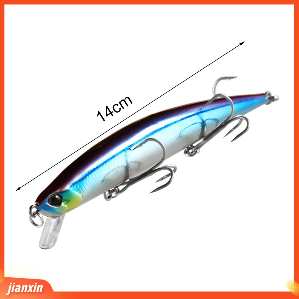 (in Stock) 14cm 18g Umpan Pancing Desain Simulasi Merampingkan Non-deformed Built-in Noise Bead Umpan Buatan Untuk Pecinta Memancing