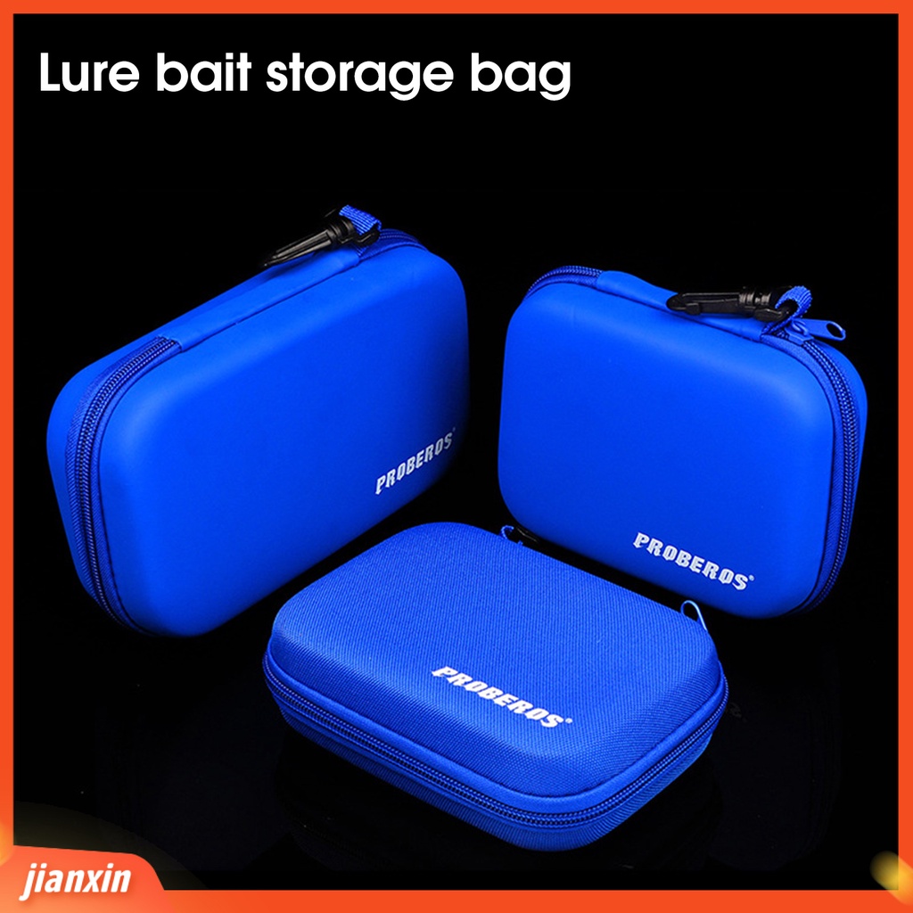 (In Stock) Menebal Tas Umpan Tahan Air EVA Inner Halus Resleting Memancing Case Angling Perlengkapan