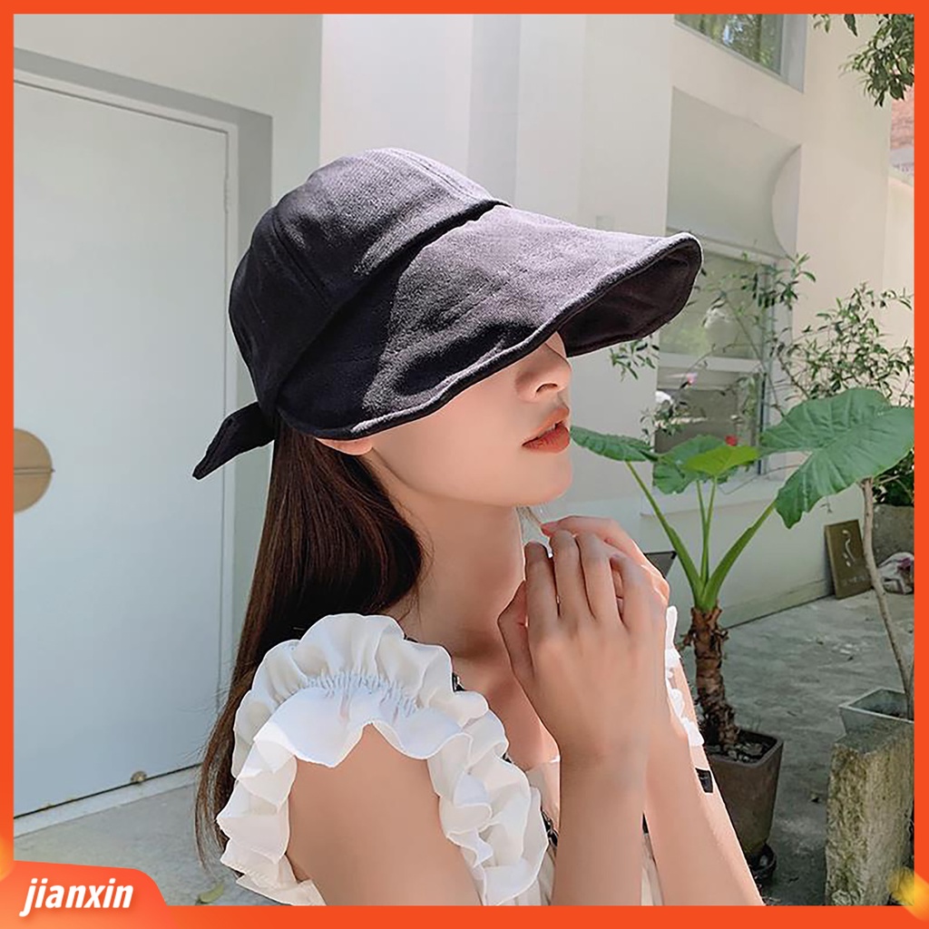 (In Stock) Topi Matahari Pinggiran Lebar Sabuk Belakang Bernapas Musim Panas Matahari Pria Wanita Boonie Neck Flap Hat Untuk Outdoor