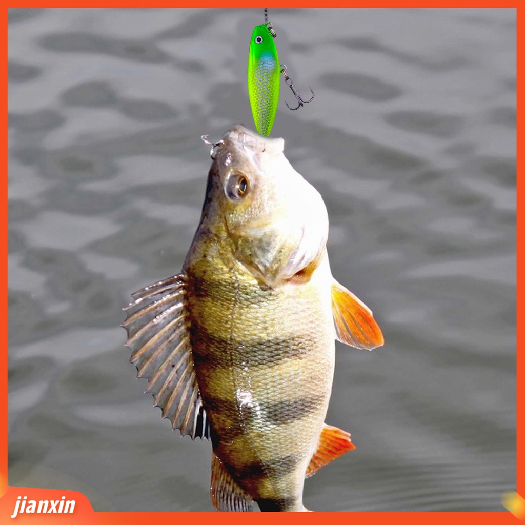 (In Stock) 6cm /6.5g Umpan Pancing Realistis Simulasi 3D Fisheyes Kait Tajam Warna Cerah Angling Cor Panjang Universal Permukaan Air Stream Pensil Umpan Palsu Untuk Outdoor