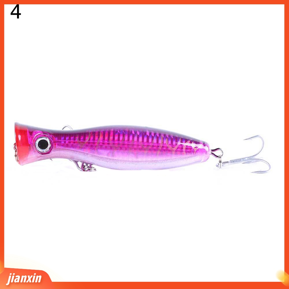 (In Stock) 13cm 43g 3D Mata Popper Lure Top Water Fishing Crankbait Umpan Keras Tackle Tool