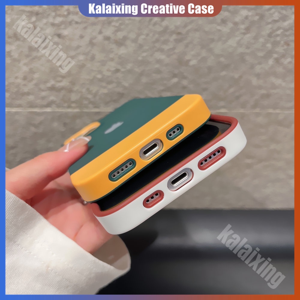 Soft Case 3 in 1 Warna Macaron Untuk iPhone 14 Pro Max 14Pro 14Max 13 12 11 Pro 11ProMax