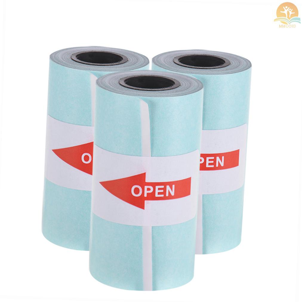 In Stock Printable Sticker Paper Roll Kertas Thermal Langsung Dengan Perekat Diri 57*30mm (2.17*1.18in) Untuk PeriPage A6 Pocket Thermal Printer Untuk PAPERANG P1/P2 Mini Photo Printer,3 R