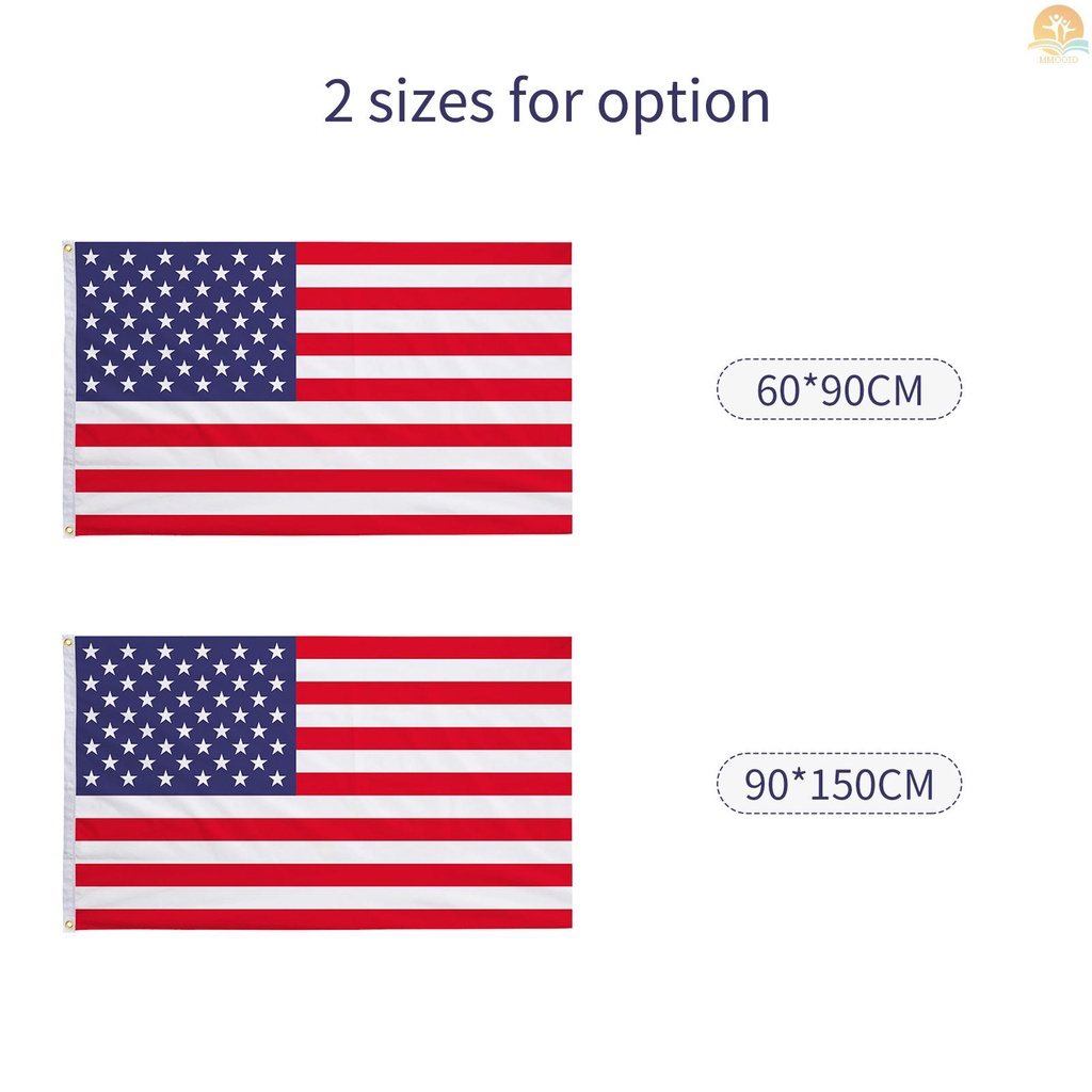 In Stock Bendera Amerika Bendera Polyester As Bendera Amerika Serikat USA Bintang Garis 90x150cm/3x5ft Dekorasi Interior Luar Ruangan Dengan Grommet