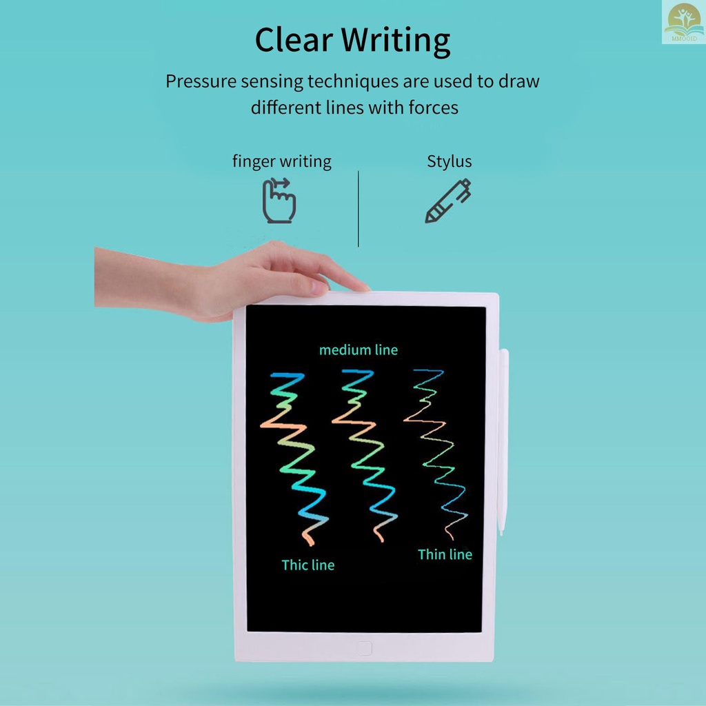 In Stock 13 Inch LCD Writing  Board Monochrome Screen with Stylus Drawing Writing Taking Notes Leaving Messages for Toddlers Boys Girls &amp; Adults Black