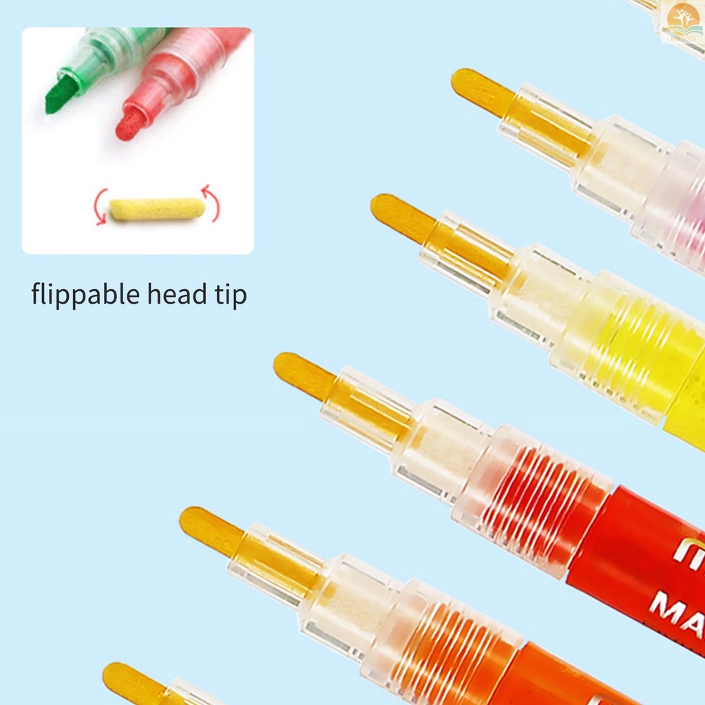 In Stock Pulpen Spidol Cat Akrilik 28warna Vibrant Set Pelukis Akrilik 0.7mm Pen Tip Warna Terang Cepat Kering Tidak Beracun Water Based Paint Pens Untuk Batuan Metal Glass Wood Ceram