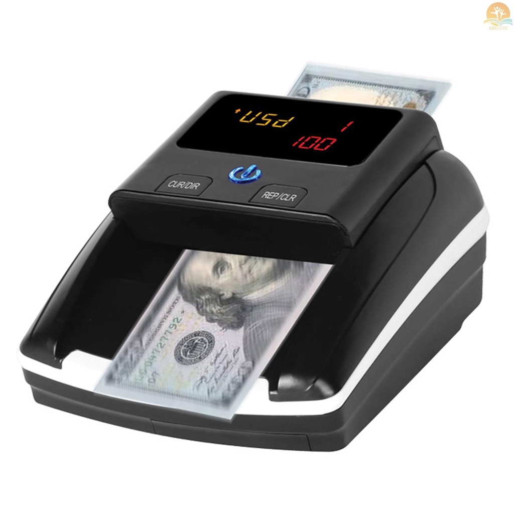 In Stock Bisofice Portable Mini Money Counter Pendeteksi Tagihan Palsu Deteksi Uang Otomatis By UV MG IR Gambar Kertas Kualitas Ukuran Tebal Untuk Dollar EURO US Cocok Untuk Sho